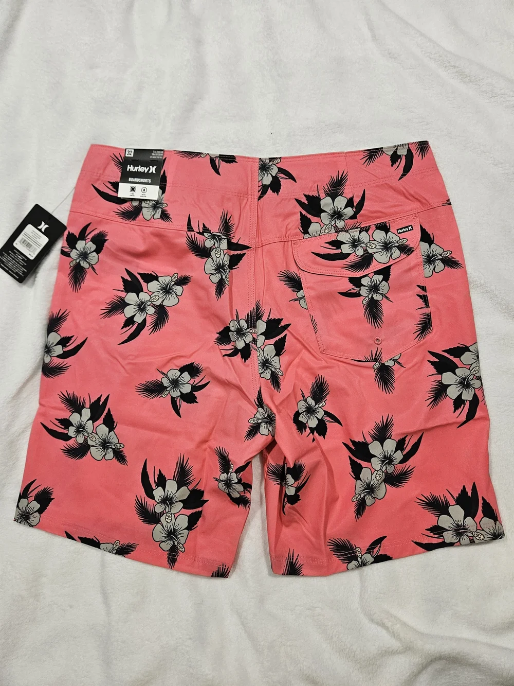 Men's Hurley Pink Hibiscus Boardshort
